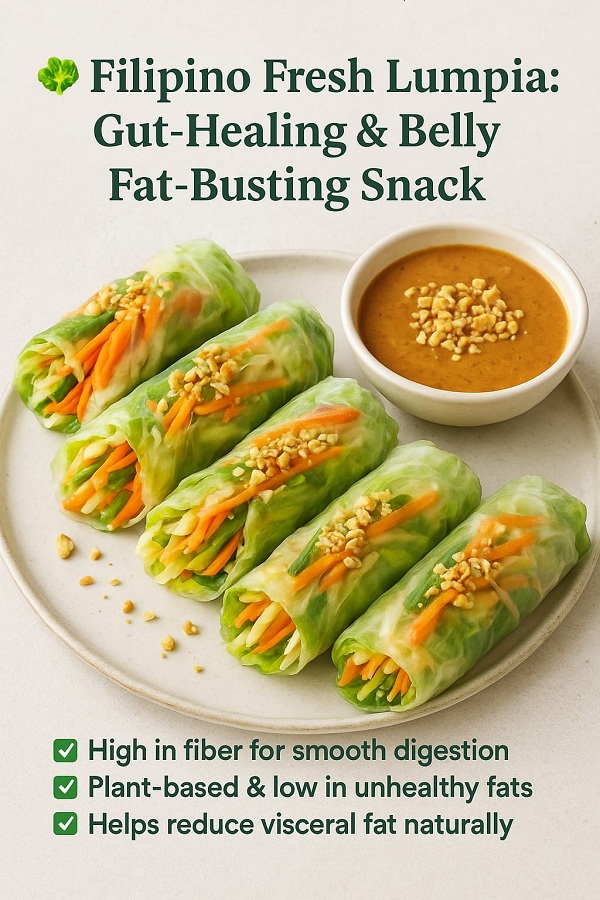  🥗 Filipino Fresh Lumpia: Gut Healing and Belly Fat Reducing Snack